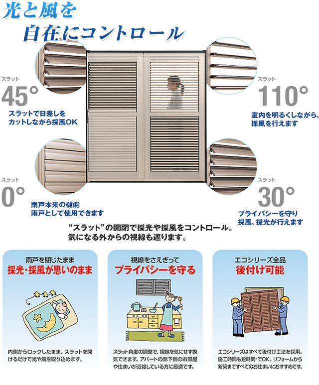 光と風を自在にコントロール
